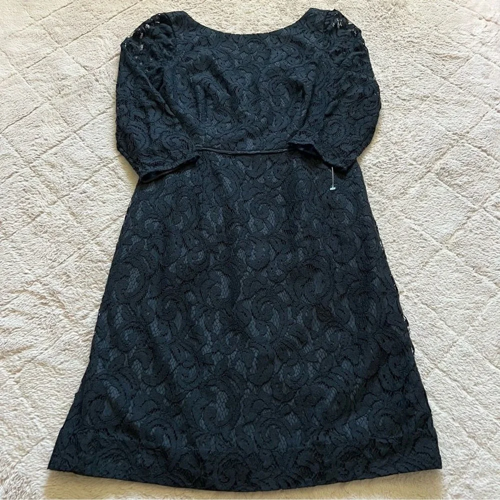 NWOT J. Crew Lace Cocktail Midi Dress Whimsical Goth Preppy Wedding Guest Sz 8
